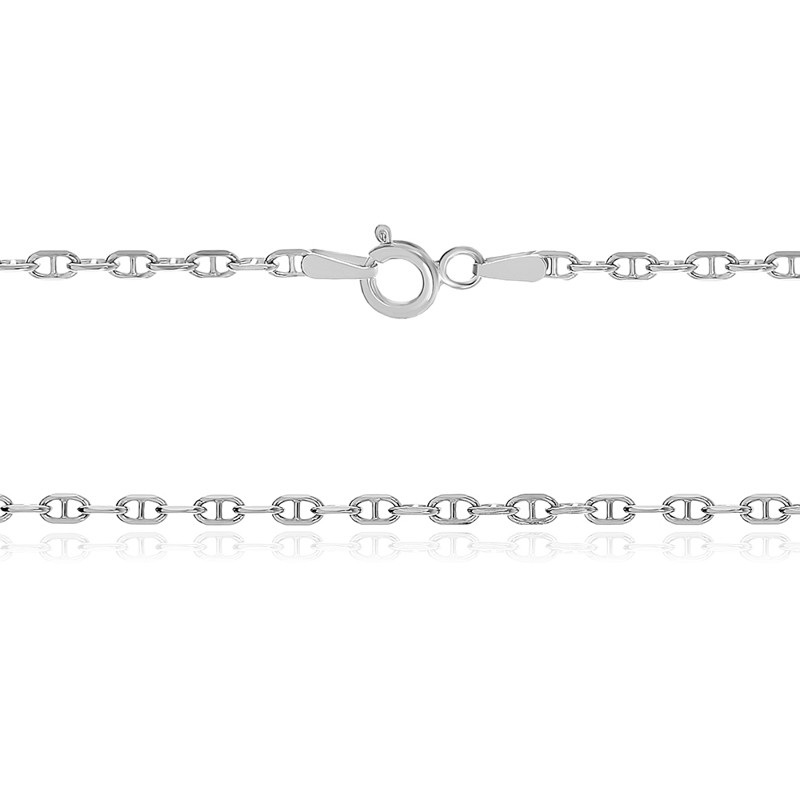

Серебряная цепь Silvex925 родированная - якорь 251Р 2/55, женская