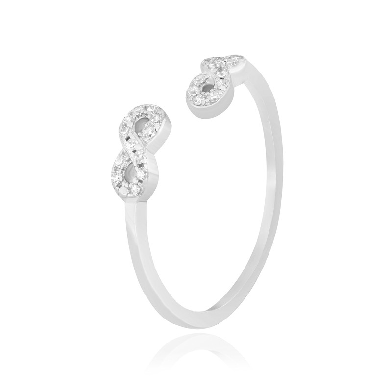 

Серебряное кольцо родированное Silvex925 - К2Ф/293-16