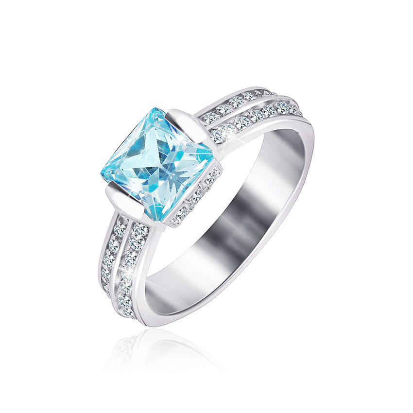

Серебряное кольцо родированное Silvex925 - КК2ФТ/389-16