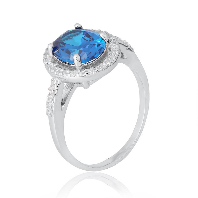 

Серебряное кольцо родированное Silvex925 - КК2ФЛТ/390-18,5