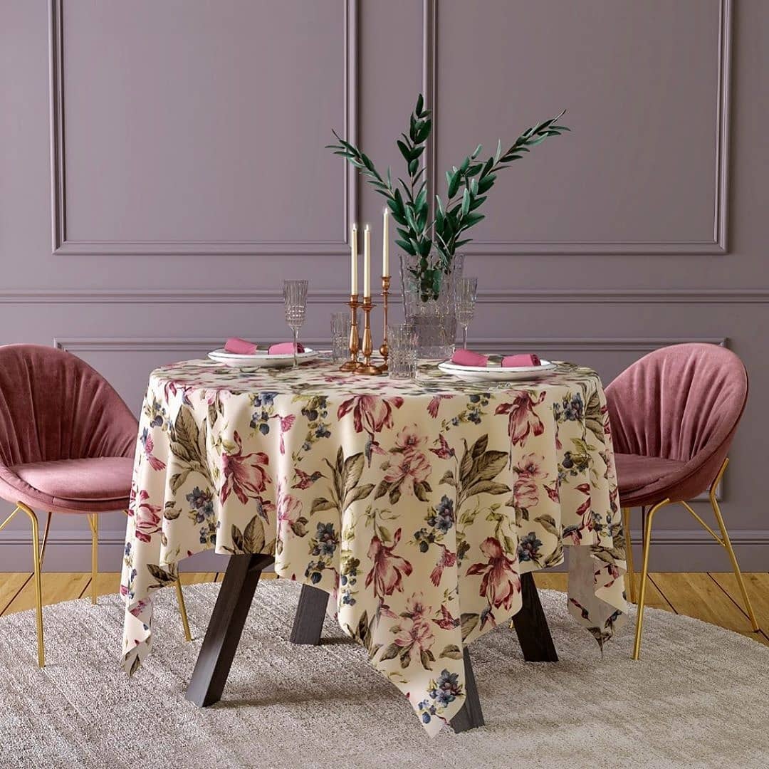 

Тефлоновая Скатерть Tablecloth Колибри Сирень 110*150 см