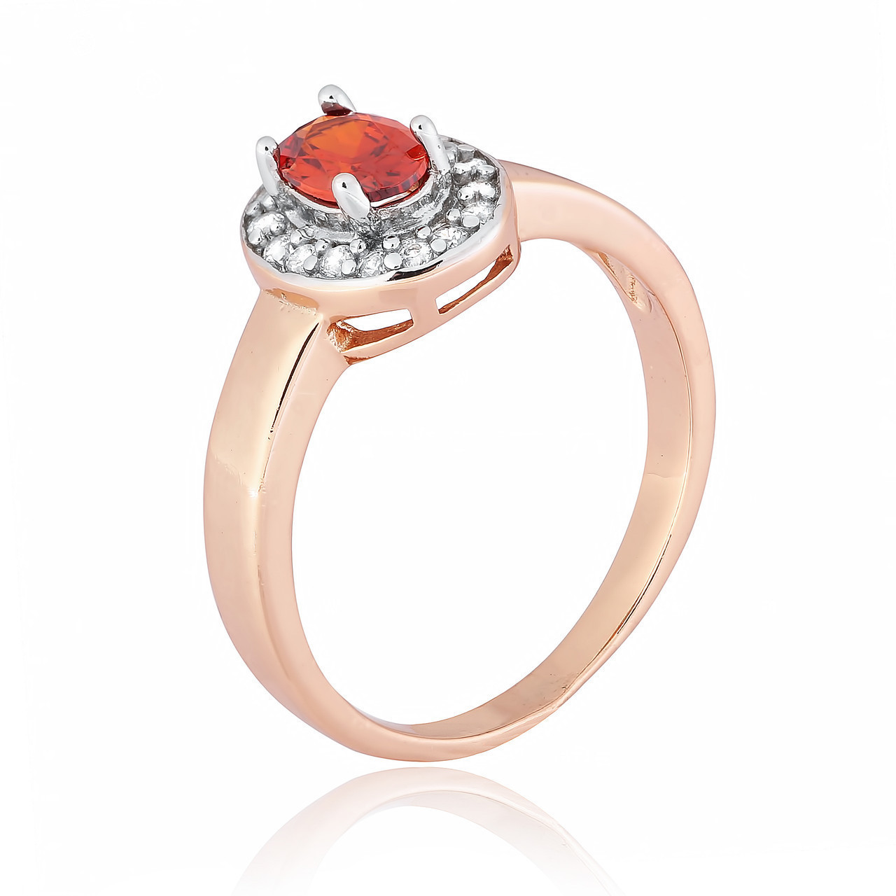 

Серебряное кольцо позолоченное с фианитом Silvex925 К3ФГ/314 - 18