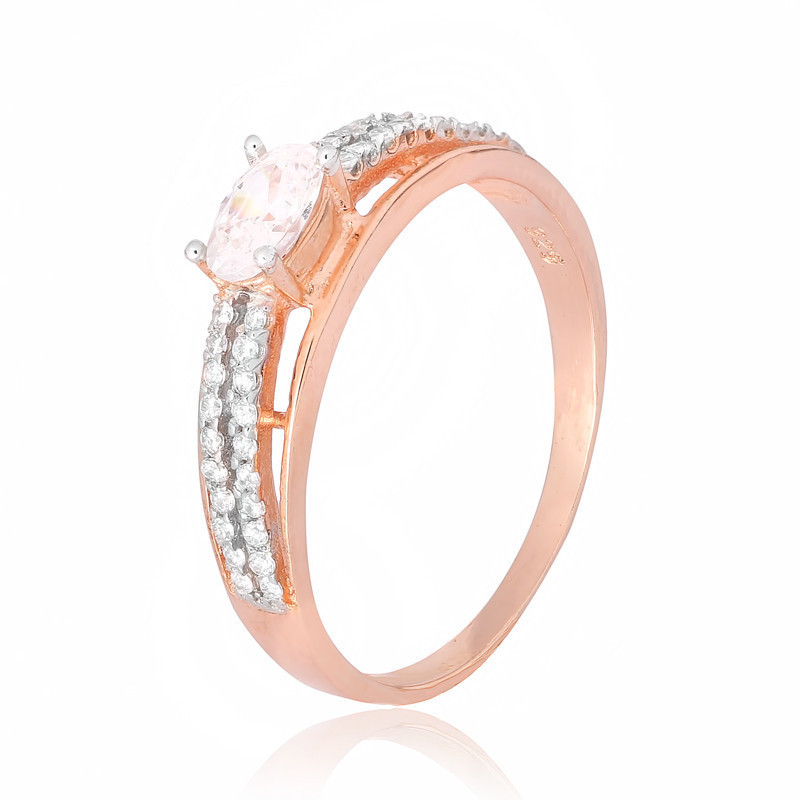 

Серебряное кольцо позолоченное с фианитом Silvex925 КК3Ф/339 - 17,5