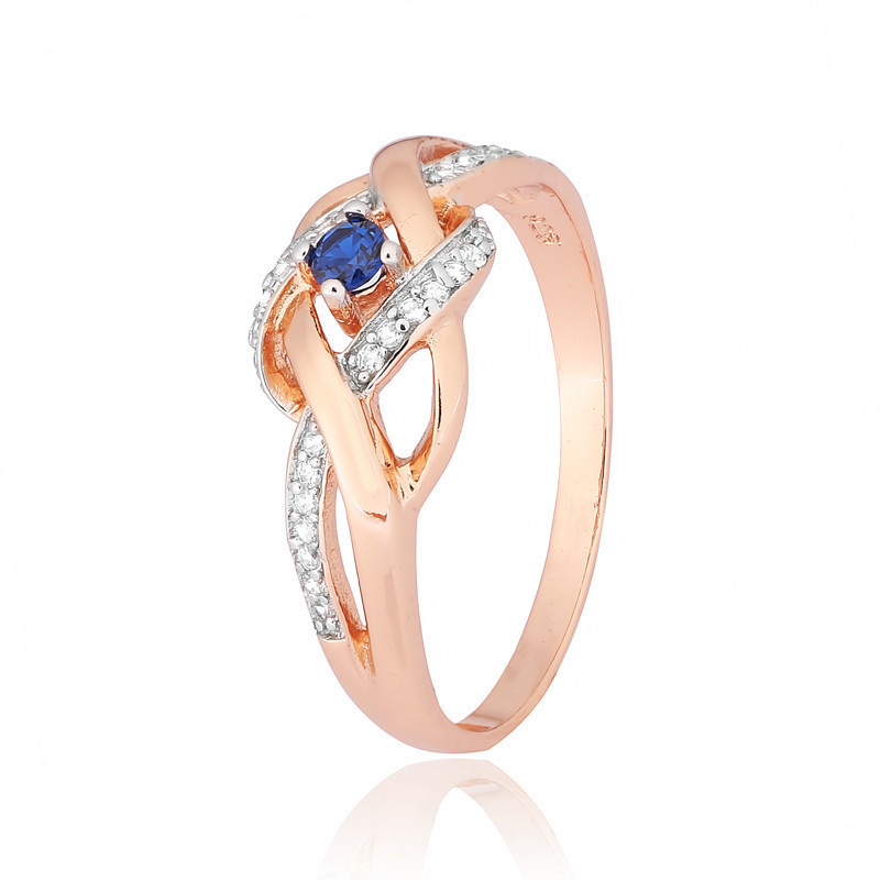 

Серебряное кольцо позолоченное с фианитом Silvex925 КК3ФС/343 - 19,5