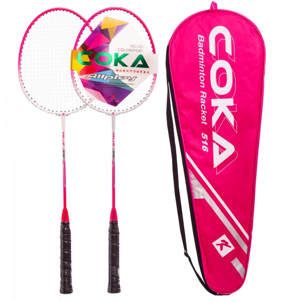 

Набор для бадминтона 2 ракетки в чехле COKA 516 Pink (PS02231)