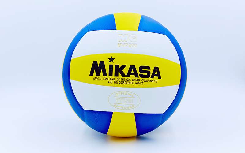 

Мяч волейбольный Клееный PU MIK VB-0030 MVP-200 Желтый-синий (MR02519)