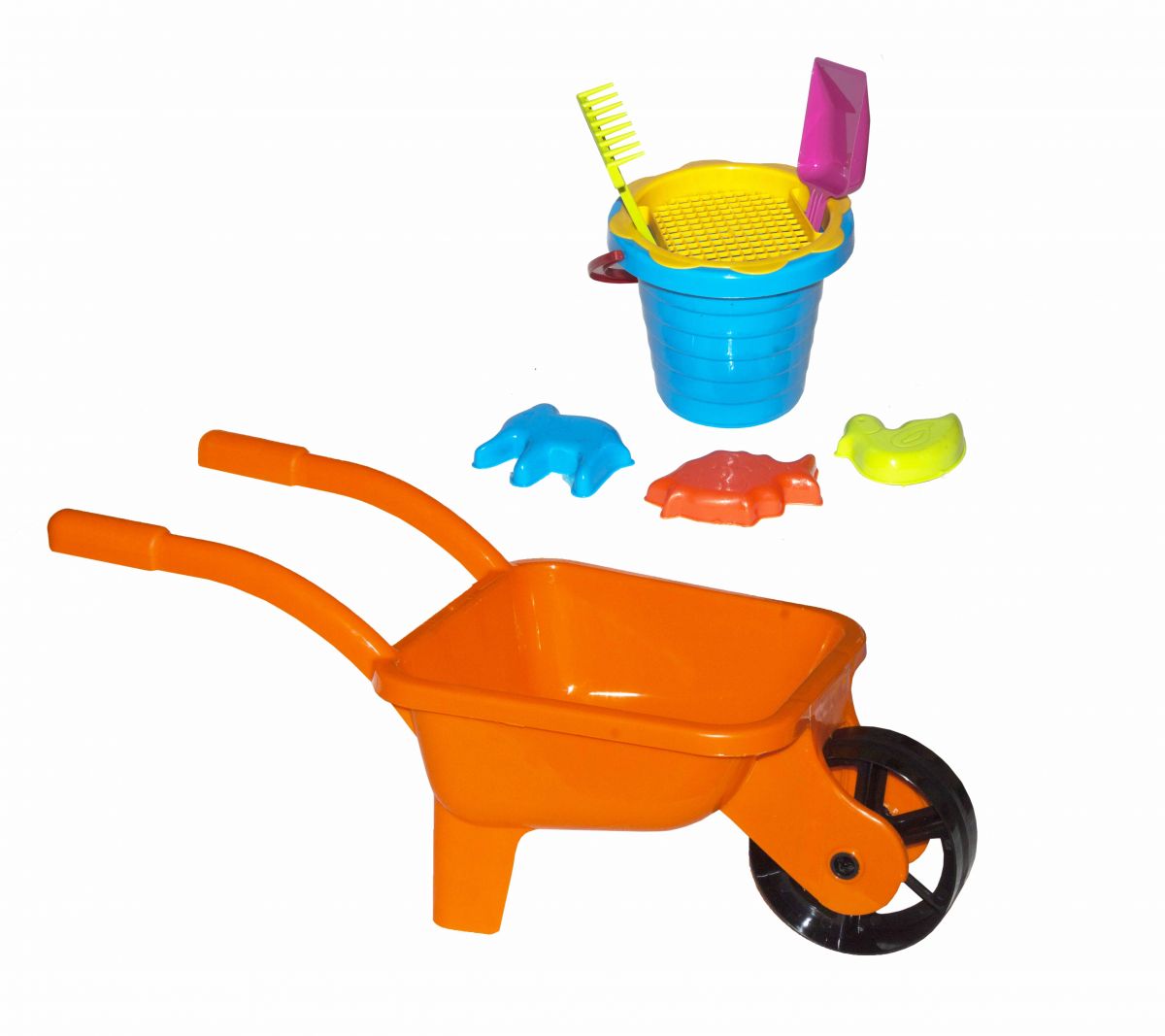 

Тачка песочным набором оранжевая Kinderway (KW-01-129) (104346)