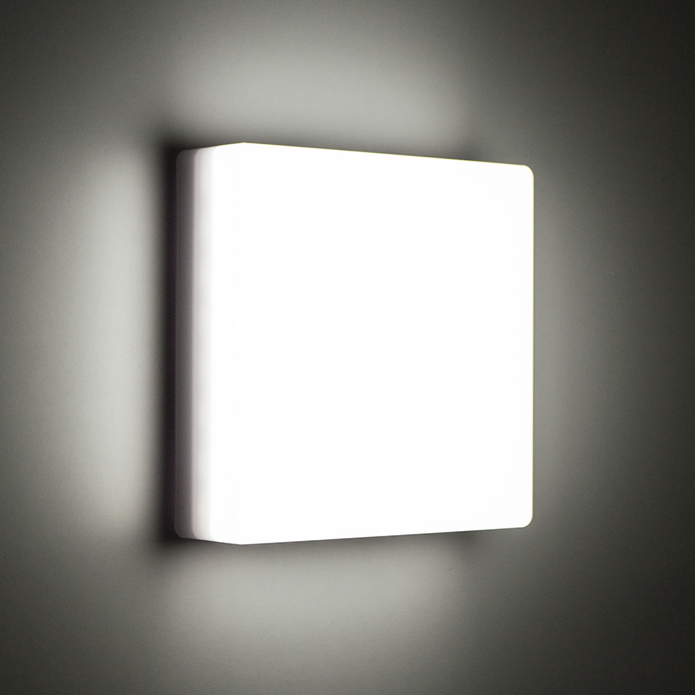 

Настенно-потолочный светодиодный светильник LUMINARIA NLS 10W 220V IP44 5000KКвадратный настенно-потолочный