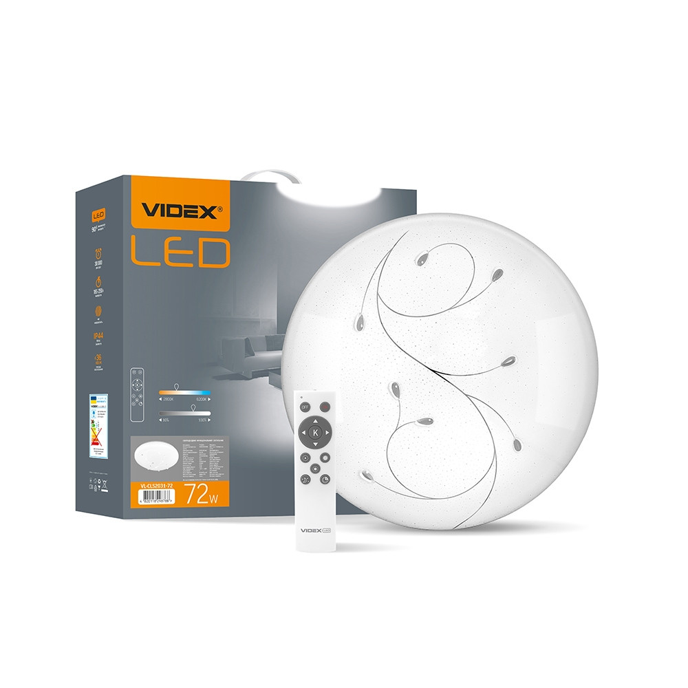 

LED светильник функциональный круглый VIDEX DROP 72W 2800-6200K
