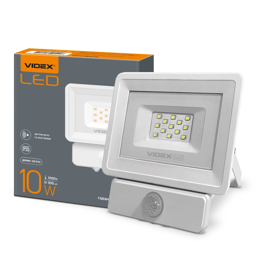 

LED прожектор VIDEX 10W 5000K Сенсорный