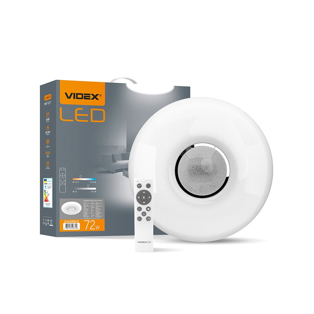 

LED светильник функциональный круглый VIDEX RING 72W 2800-6200K