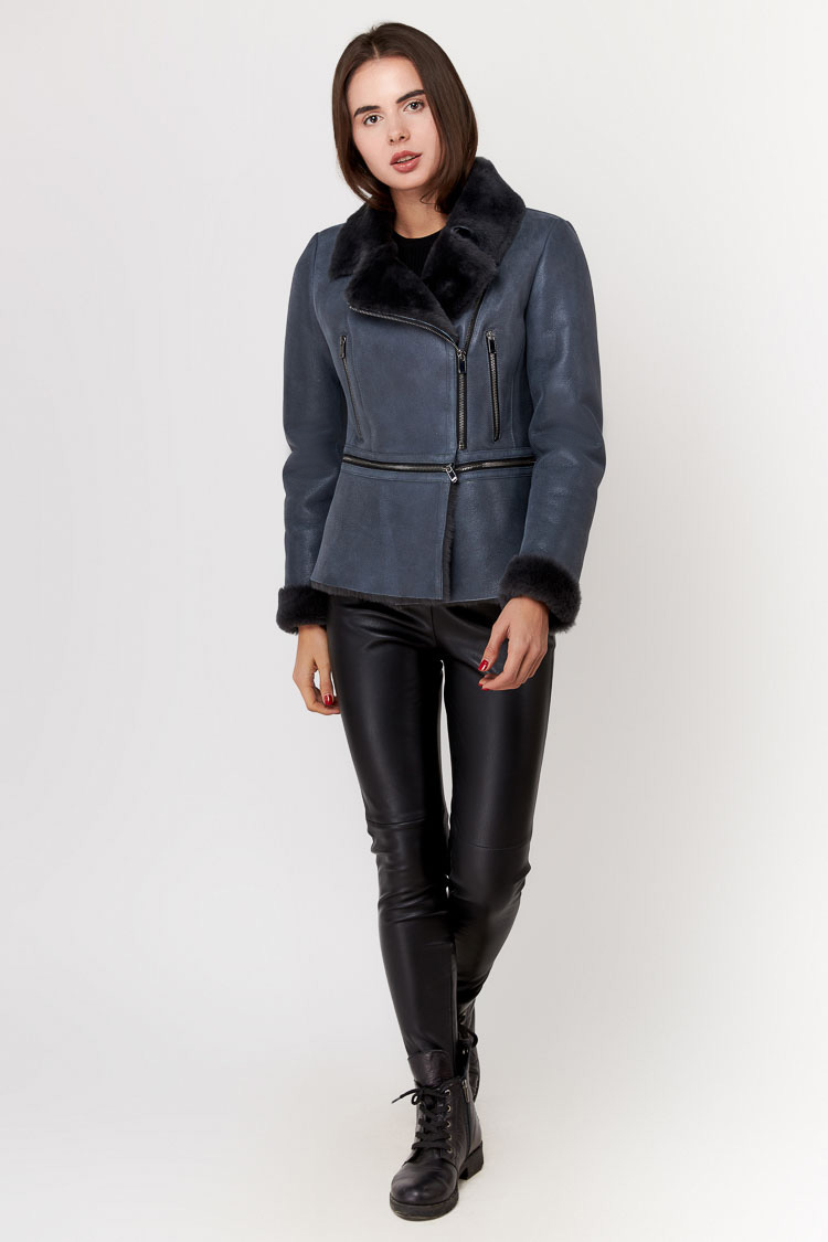 

Дубленка Dengis leather Kb-214 XL Серая 216080005
