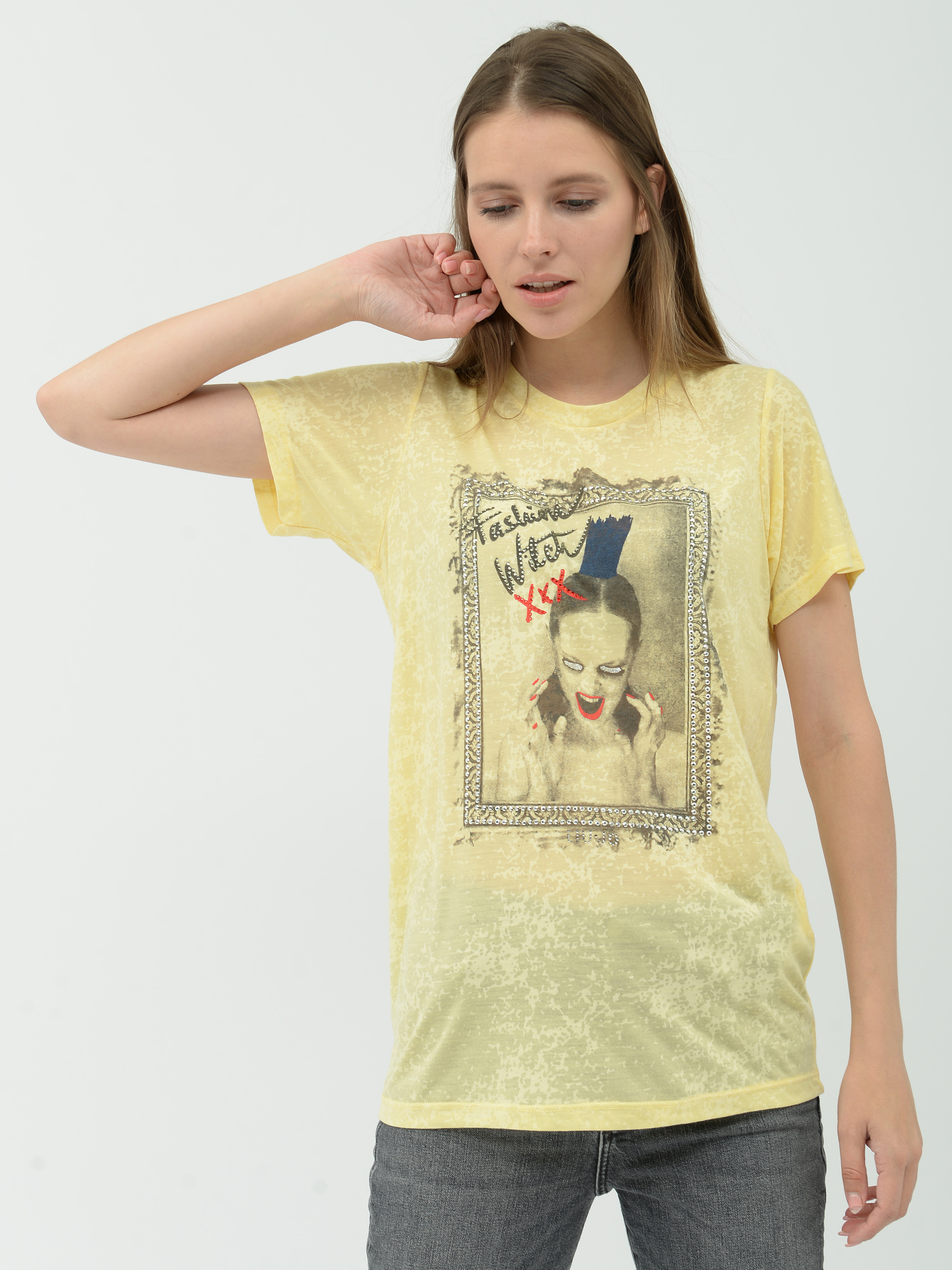 

Футболка Liu Jo 6487.2  (48) Желтая, Футболка Liu Jo 6487.2 XL (48) Желтая