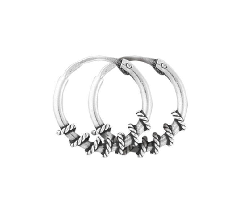 

Серебряные серьги Silvex925 С5/325, с застежкой "Конго"