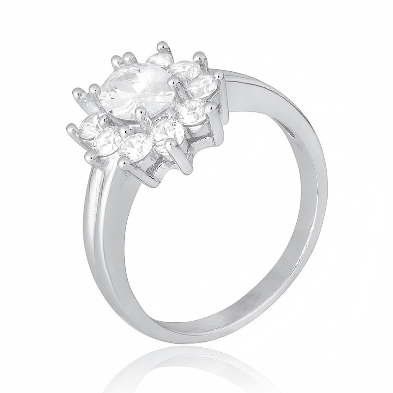 

Серебряное кольцо с фианитом Silvex925 КК2Ф/386 - 17,5