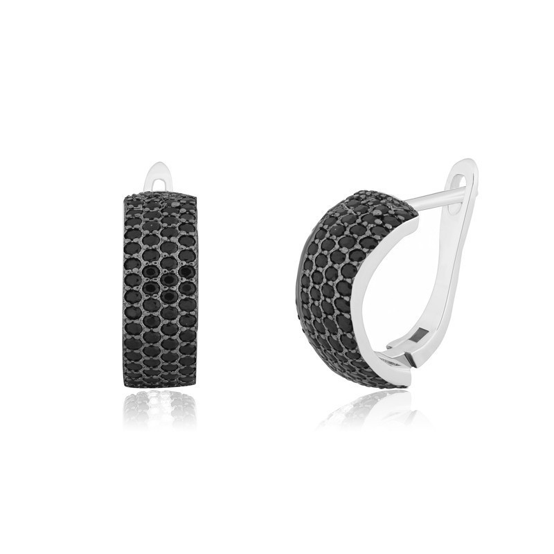 

Серебряные серьги Silvex925 с фианитом СК2ФО1/373, с английской застежкой
