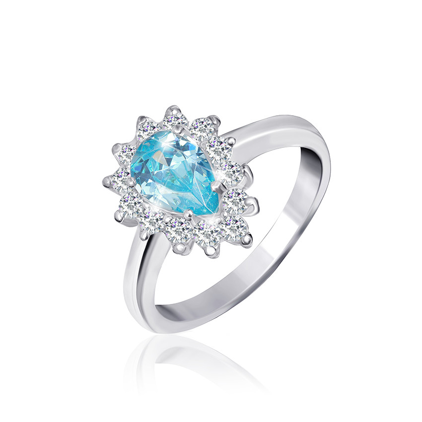 

Серебряное кольцо с фианитом Silvex925 КК2ФТ/383 - 17,5
