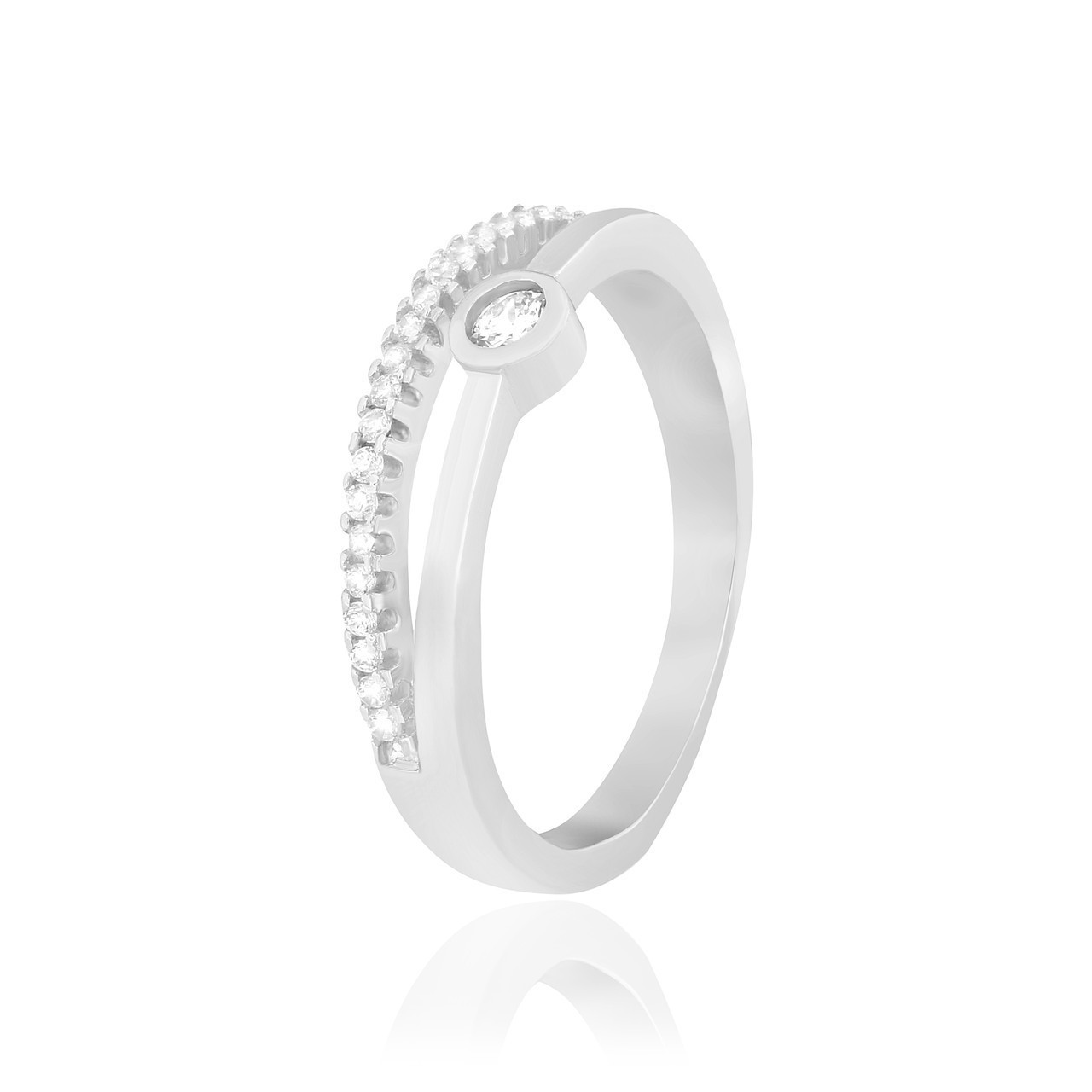 

Серебряное кольцо с фианитом Silvex925 К2Ф/718 - 17