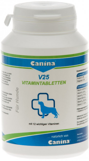 

Поливитаминный комплекс для собак Canina V25 100 г 30 таблеток (4027565110100)