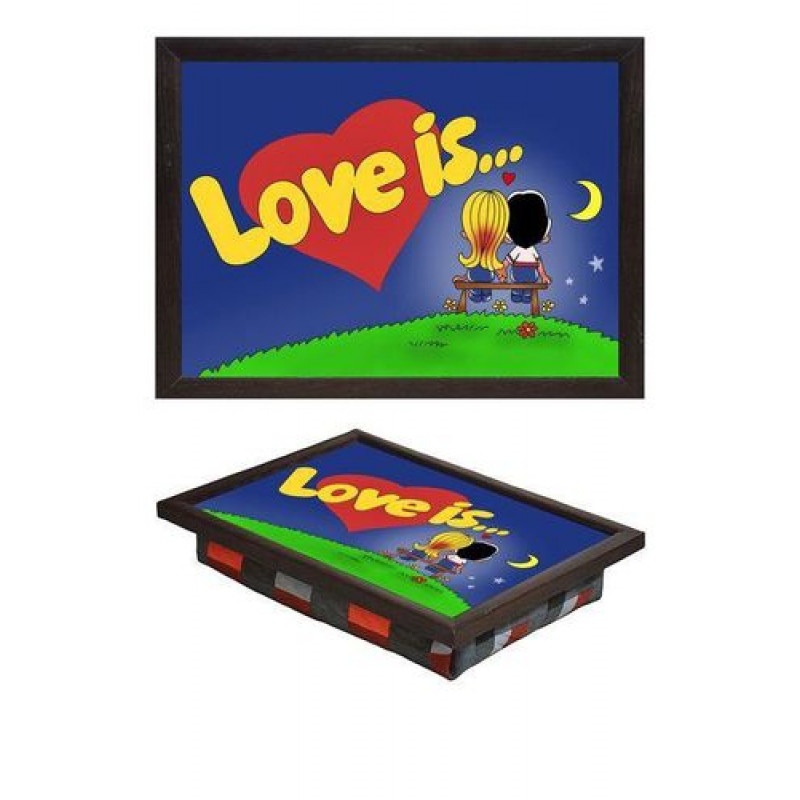 

Мини Поднос на Подушке для Завтрака Champion "LOVE IS" (34 х 25 х 5 см) Ясень