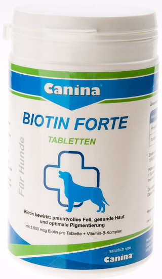 

Интенсивный курс для шерсти Canina Biotin Forte 200 г 60 таблеток