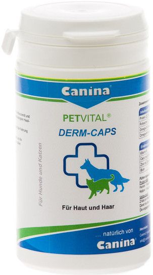 

Капсулы для проблемной кожи и шерсти Canina Petvital Dеrm-Caps 40 г 100 капсул (4027565702121)