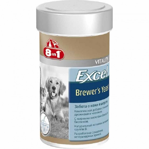 

Пивные дрожжи бреверс эксель Excel Brewer’s Yeast 780 таб 8 in 1 BGL-IN-04