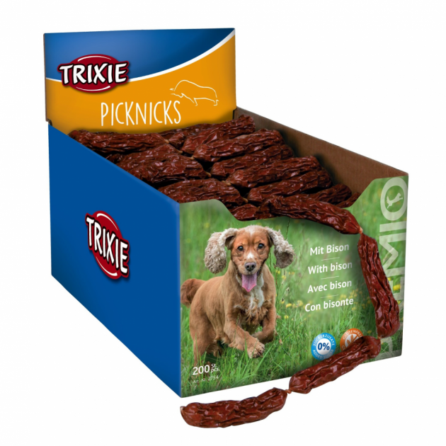 

Лакомство для собак Trixie Premio Picknicks сосиски мясо бизона 200 шт