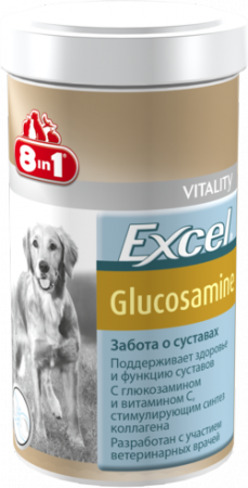 

Хондропротектор 8in1 Excel Glucosamine для собак 110 таблеток