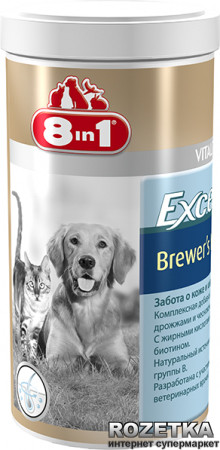 

Пивные дрожжи 8in1 Excel Brewers Yeast для кошек и собак таблетки 1430 шт (4048422115731)