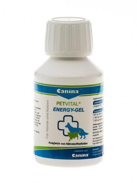 

Жидкость для быстрого восстановления кошек и собак Canina Petvital Energy-Gel 100 мл