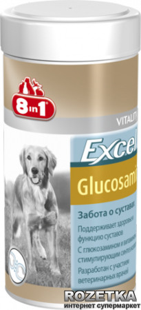 

Хондропротектор 8in1 Excel Glucosamine для собак таблетки 55 шт (4048422121565)