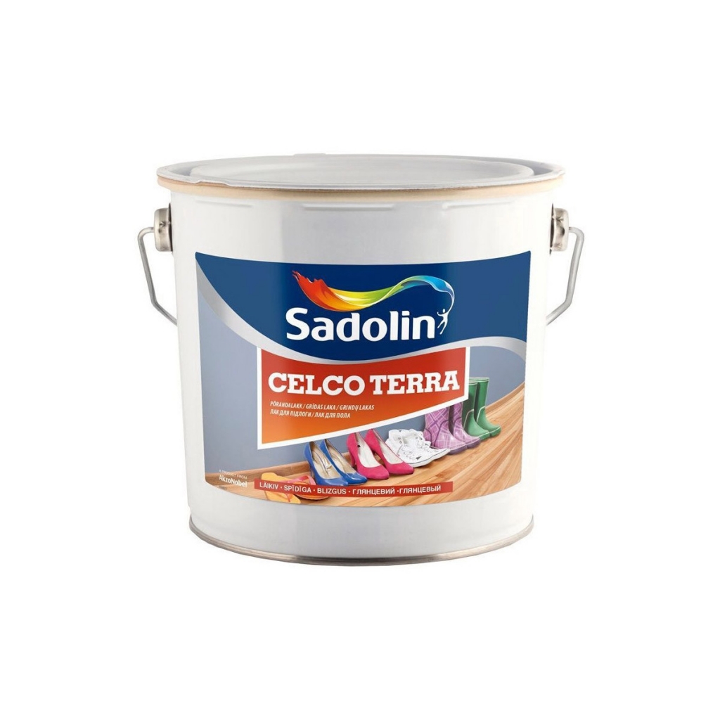 

Лак для пола Sadolin Celco Terra глянец, полуглянец, полумат Глянцевый 10 литров