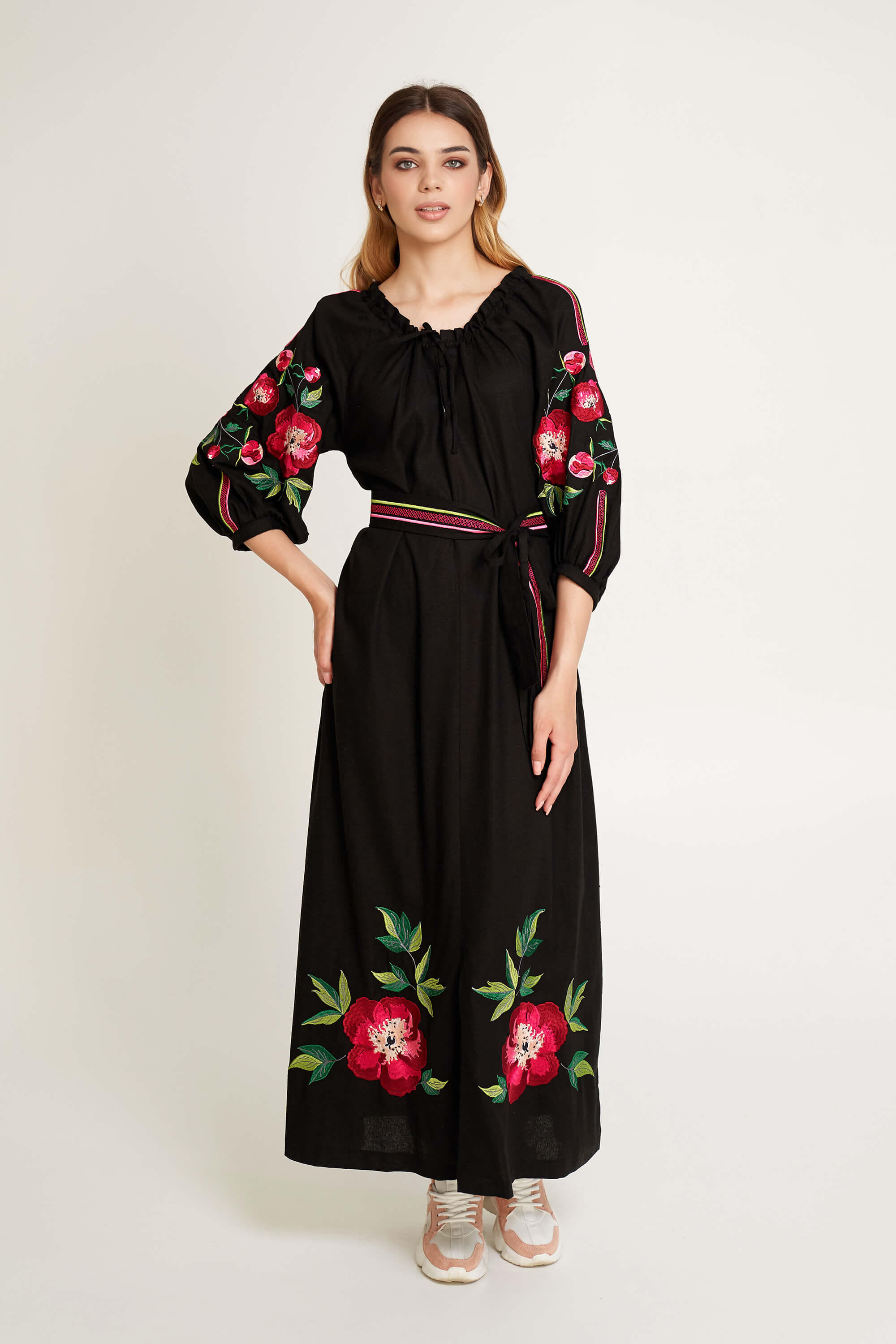 

Жіноча вишита сукня Піон XXL UKR-4217 UkrGlamour