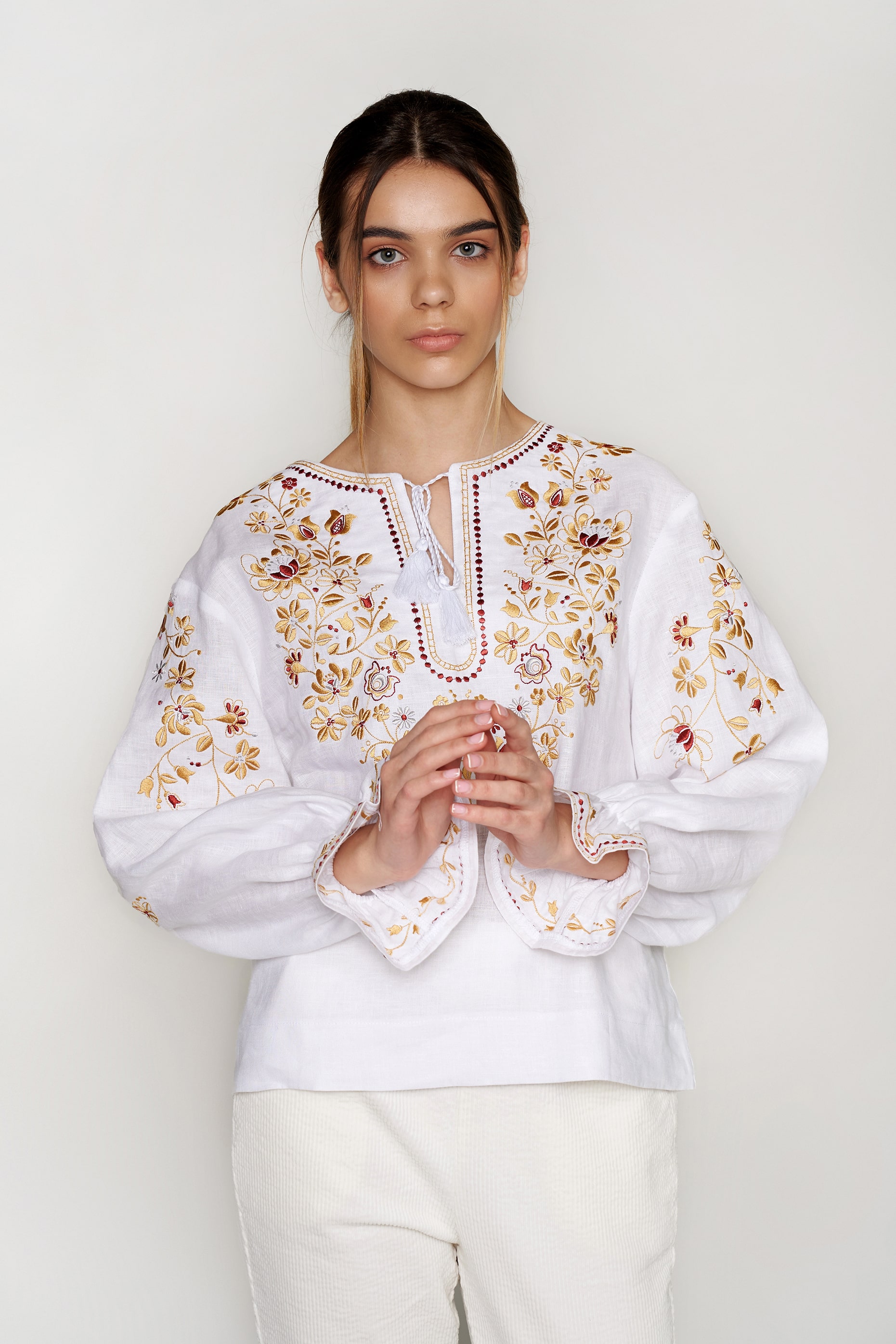

Жіноча вишиванка блуза White 7  ukr-5201 UkrGlamour, Жіноча вишиванка блуза White 7 XS ukr-5201 UkrGlamour