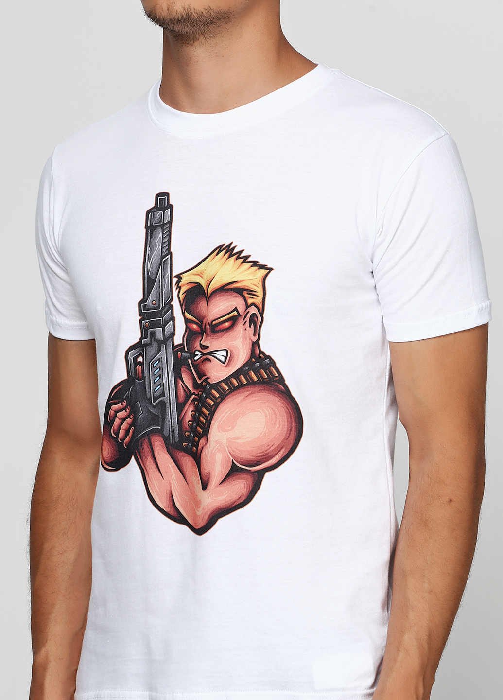 

Мужская футболка с принтом Super Soldier Manatki Белый, Мужская футболка с принтом Super Soldier Manatki Белый L