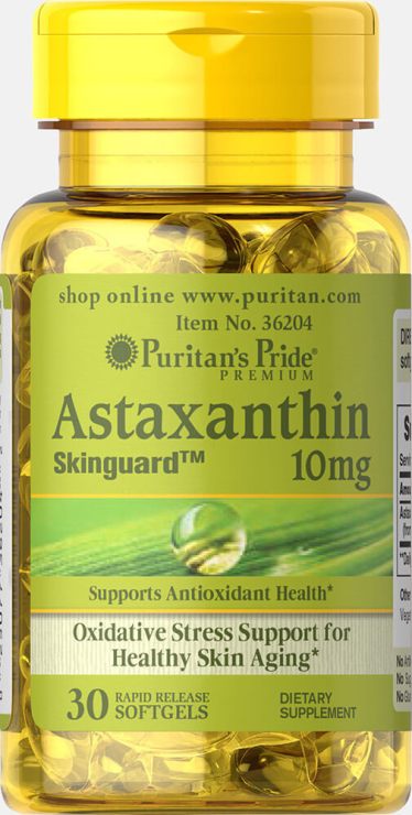 

Специальный продукт Puritan's Pride Natural Astaxanthin 10 mg 30 капсул (4384301428)