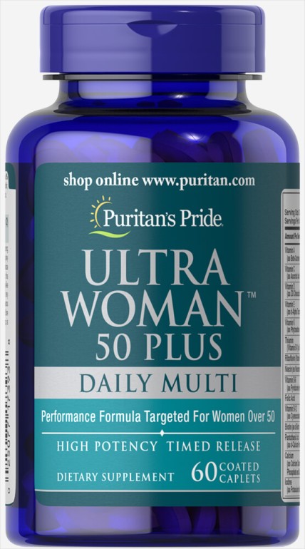 

Витамины Puritan's Pride Ultra Woman 50 Plus Multi-Vitamin 60 таблеток (4384301456)