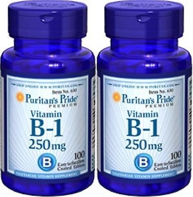 

Витамины Puritan's Pride Vitamin B-1 250 mg 100 Tablets