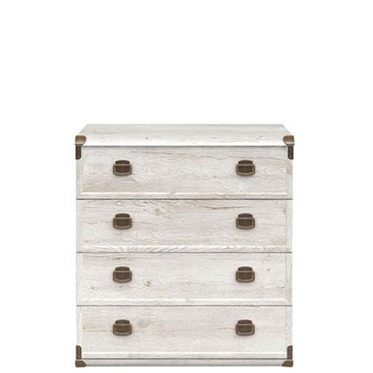 

Комод с ящиками BRW (Black Red White) Индиана JKOM 4s 80 Сосна каньон