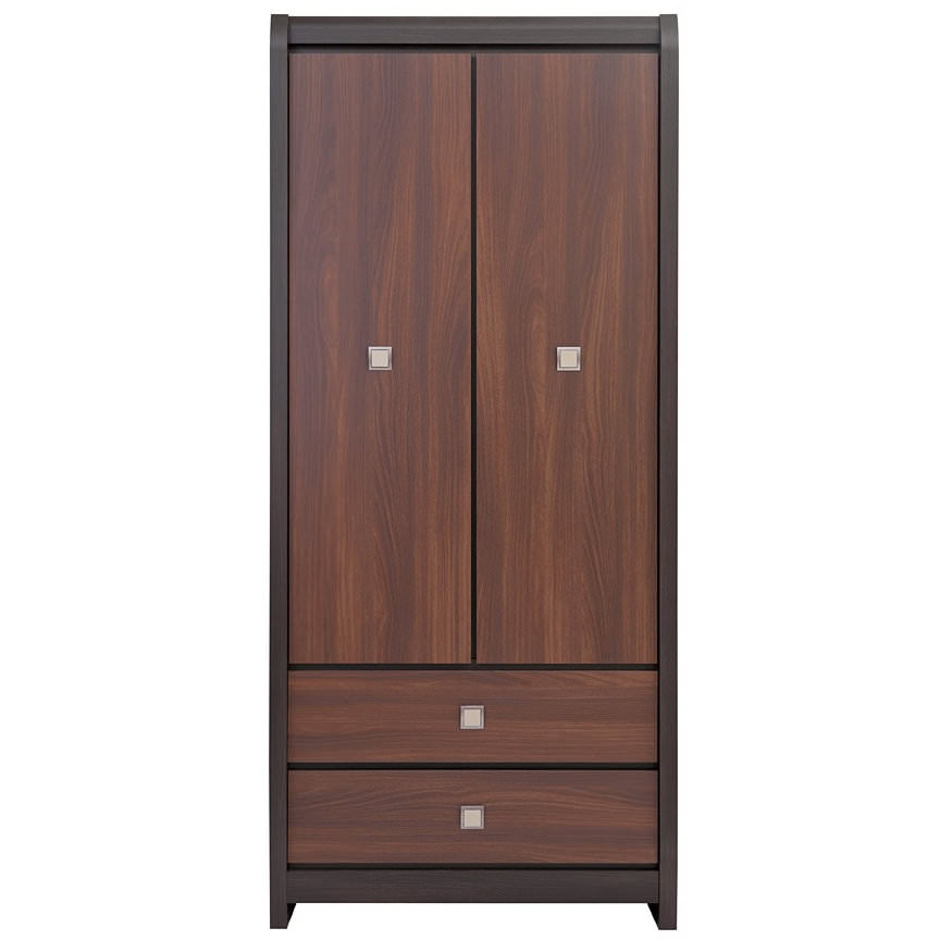 

Платяной шкаф BRW (Black Red White) Лорен SZF 2D2S Венге / Акация мали бронза