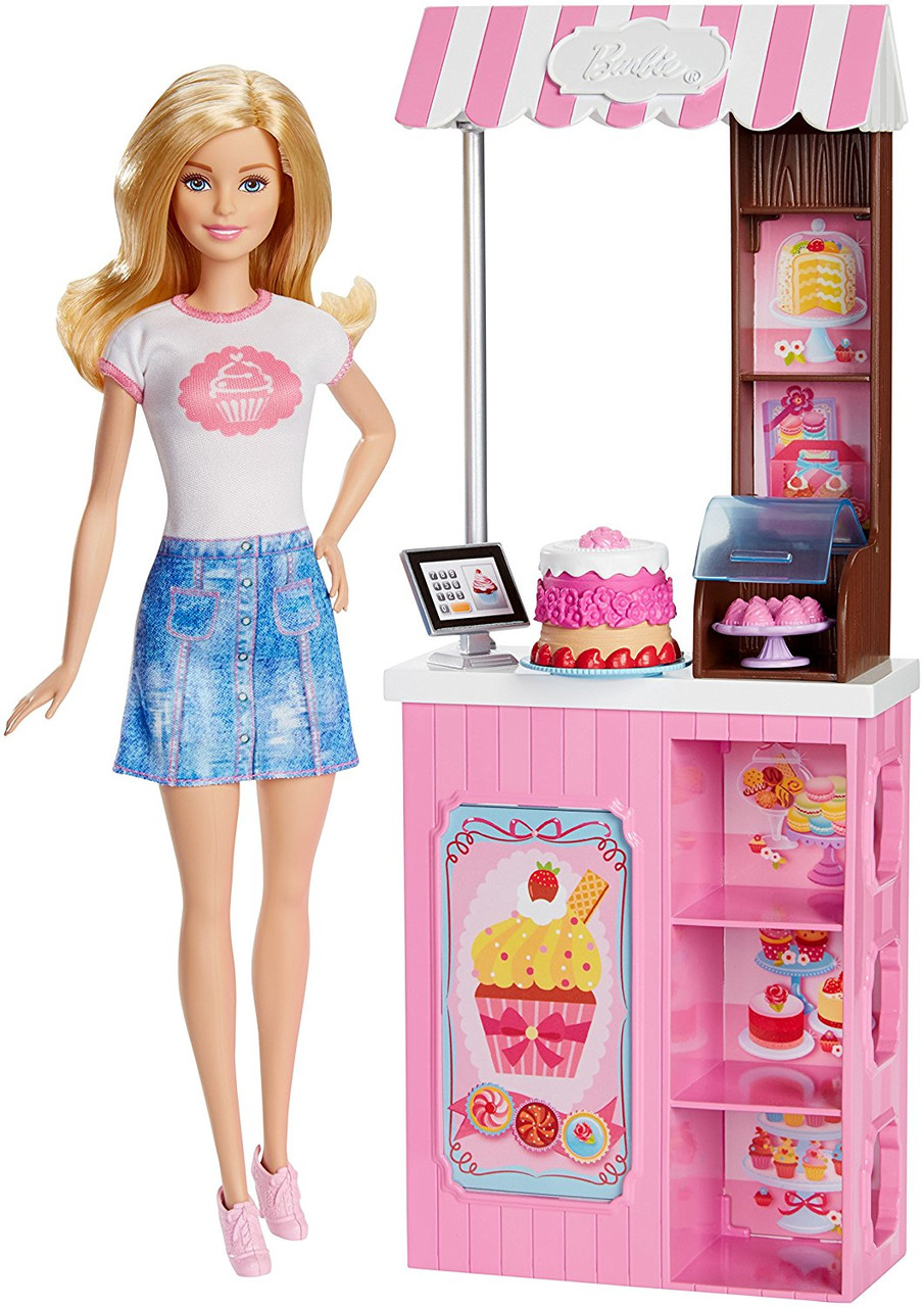 

Набор кукла Барби Блондинка серия "Кем Быть" Модное кафе Barbie DMC35 Mattel