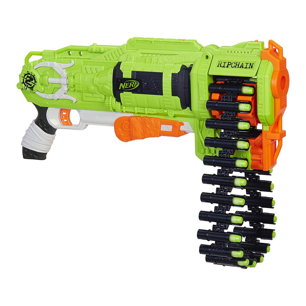 

Бластер Nerf Zombie Strike Ripchain серия "Охота на зомби" Нерф E2146 Hasbro