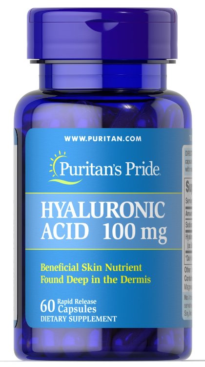 

Хондропротектор Puritan's Pride Hyaluronic Acid 100 mg 60 капсул (4384301446)