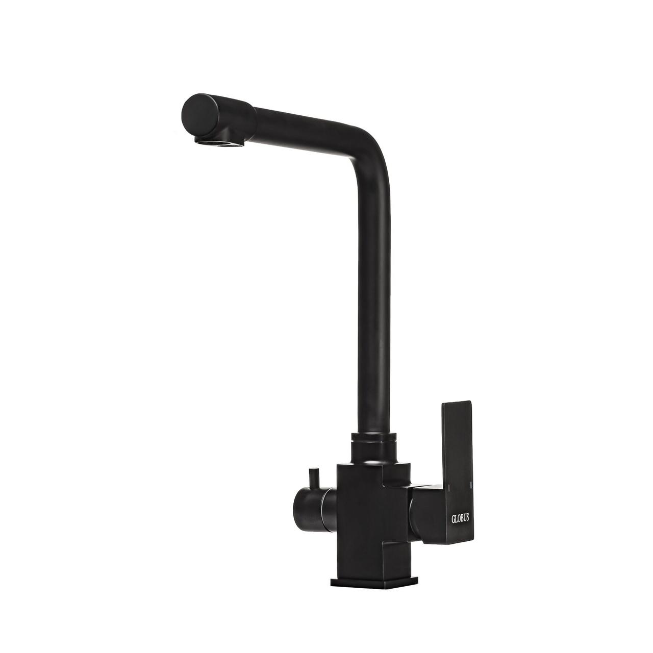 

Смеситель кухонный Globus Lux SUS-0110-BB комбинированный под ОСМОС