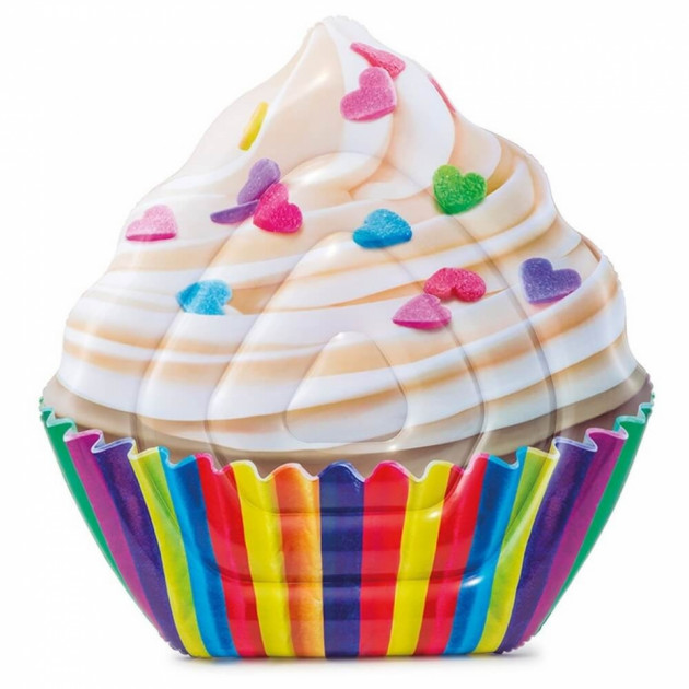 

Надувной плот матрас Intex 58770 Кекс-Капкейк от 8 лет Cupcake 142x135 см