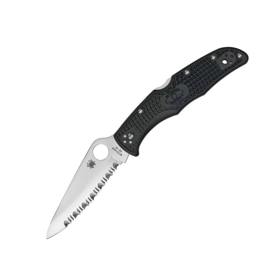 

Карманный нож Spyderco Endura 4, серрейтор (C10SBK)