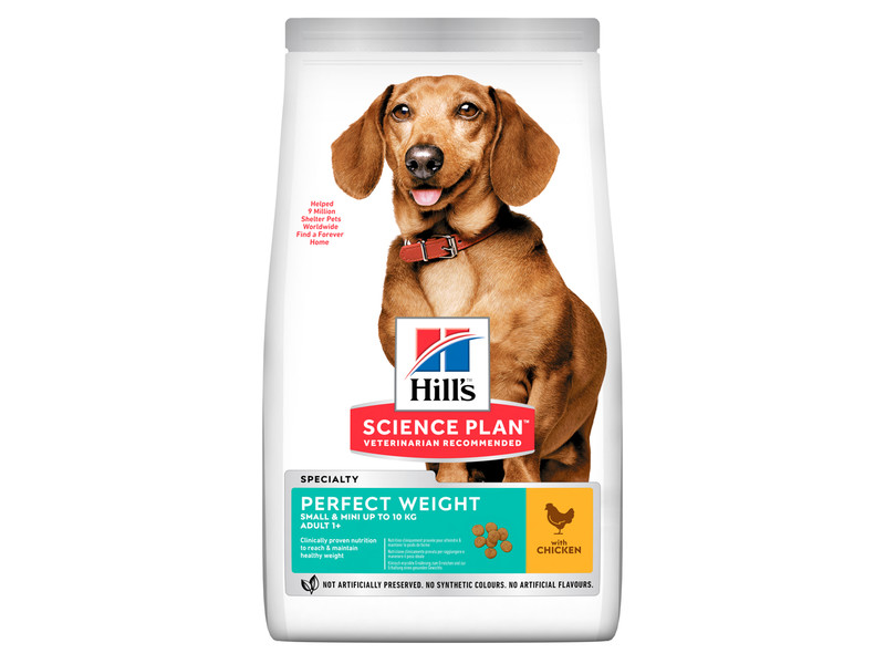 

Сухой корм для собак Hill's Science Plan Canine Adult Small & Mini Perfect Weight Chicken 1,5 кг