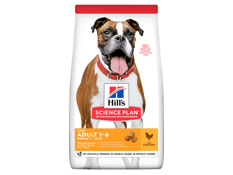 

Сухой корм для собак Hill's Science Plan Canine Adult Medium Light Chicken 14 кг