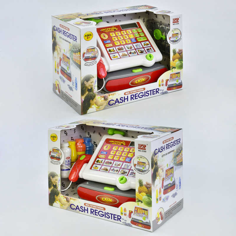 

Детский кассовый аппарат 2300 Cash Register с аксессуарами, звук, свет, на батарейках